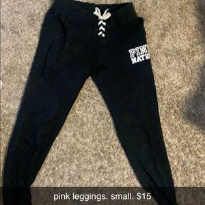 Pink leggings. Size small.
